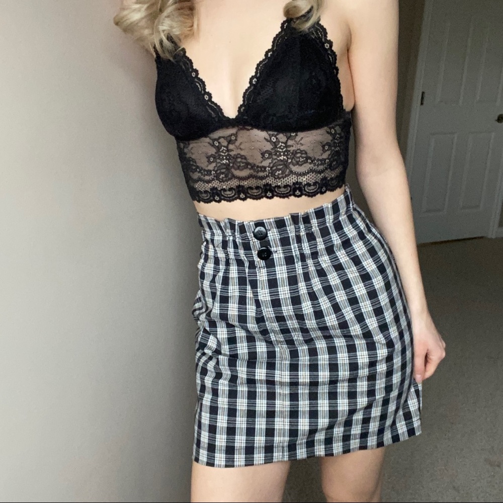 plaid skirt
